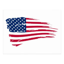 Amerikanische Flagge Postkarten