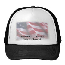 amerikanische Flagge rot und weiß, Nobama ........ Truckercap