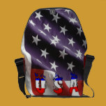 Amerikanische Flagge USA-Bote-Tasche kuriertaschen