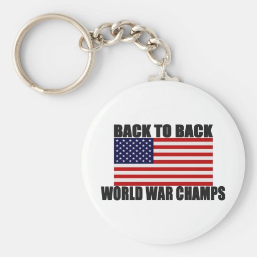 Amerikanische Flagge zurück zu hinteren Weltkrieg- Schlüsselband
