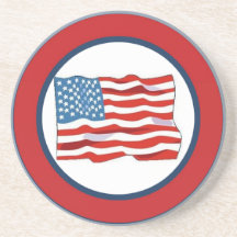 Amerikanische Flaggen-patriotischer Untersetzer