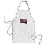 Amerikanische Flaggen-Tee-Party-Schürze