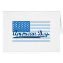 Amerikanische Jungen-Flagge Karte