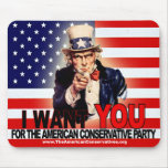 Amerikanische konservative Party-Mausunterlage Mauspad