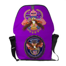 Amerikanische patriotische Reise-Taschen-Ansicht m Kuriertaschen