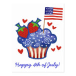 Amerikanische Stolz-Kuchen-Postkarte