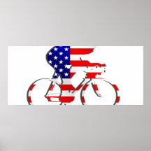 Amerikanische USA, die Radfahrer-Fahrrad-Gang radf Plakatdruck