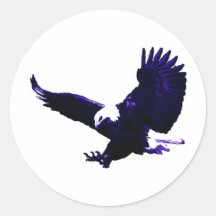 Amerikanische Weißkopfseeadler-Landung Aufkleber