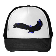 Amerikanische Weißkopfseeadler-Landung Trucker Caps