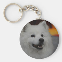 Amerikanischer Eskimohund Keychain Schlüsselband