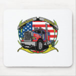Amerikanischer Fernlastfahrer Mousepad