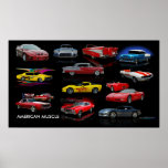 AMERIKANISCHER MUSKEL PLAKATDRUCK