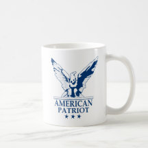 Amerikanischer Patriot (blau) Tee Tassen