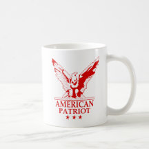 Amerikanischer Patriot (rot) Tee Haferl