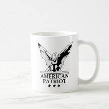 Amerikanischer Patriot (Schwarzes) Haferl