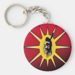 Amerikanischer Ureinwohner KeychainsKrieger Flagge Schlüsselband