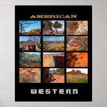 Amerikanischer Western Plakat
