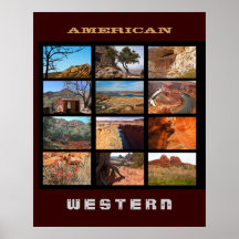 Amerikanischer Western Poster