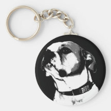 Amerikanisches Bulldogge keychain Schlüsselband