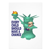 Amerikanisches Kind Individuelle Einladung