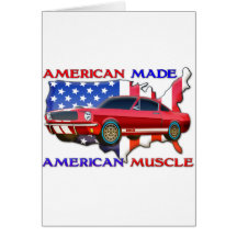 Amerikanisches Muskel-Auto Karten