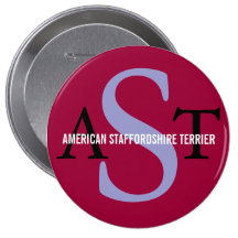 Amerikanisches Staffordshire Terrier Button