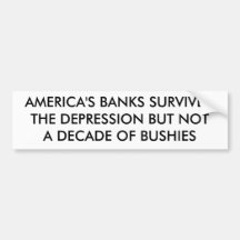 AMERIKAS BANKEN ÜBERLEBTEN DIE KRISE ABER NICHT… AUTOSTICKER