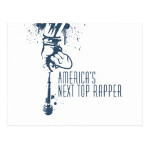 Amerikas folgende SpitzenRapper-Postkarte