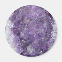 Amethyst Geode - violetter Kristalledelstein Kühlschrankmagnet