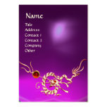 AMETHYST-MONOGRAMM des SEEdrache-2, Schönheits-Sal Visitenkarten Vorlage