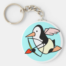 Amor-Pinguin-Valentinsgrüße Keychain Schlüsselbänder