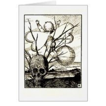 Amor und der Schädel-Baum Karten