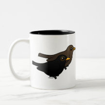 Amsel-Paare Kaffeetassen