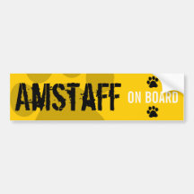Amstaff an Bord Auto Aufkleber