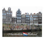 Amsterdam-Blumen-Markt-Holland-Postkarte