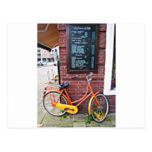 Amsterdam-Fahrrad Postkarte
