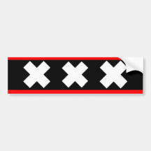 Amsterdam-Flagge Autosticker