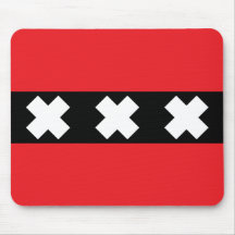 Amsterdam-Flagge Mauspad