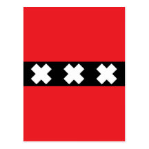 Amsterdam-Flagge Postkarten