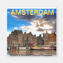 AMSTERDAM-Magnet DURCH MOJISOLA A GBADAMOSI OKUBUL Kühlschrankmagnet
