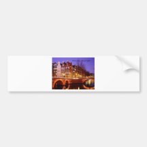 Amsterdam, Stadt der Lichter (durch St.K.) Auto Sticker