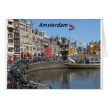 Amsterdam - Stadt [kan.k]. Grußkarte