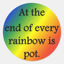 An-d-Ende-von-jed-Regenbogen-seintopf Aufkleber