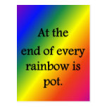 An-d-Ende-von-jed-Regenbogen-seintopf Postkarte