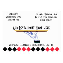 An Ihren Service-Restaurantgewerbe-Karten Visitenkarten