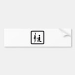 An Piktogramm verlangt in Ehe - Proposal marof Autosticker