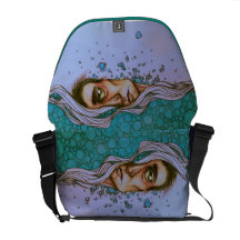"An schwimmend durch" Rickshaw-Bote-Tasche Kuriertaschen