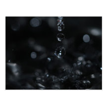 An Trio von Tropfen Wasser Postkarte