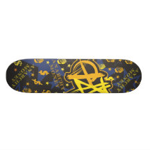 Anarchie-Geld-Skateboard Individuelle Decks