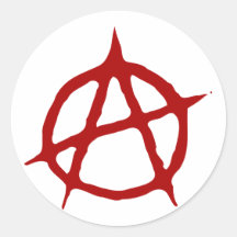 Anarchie Runde Sticker